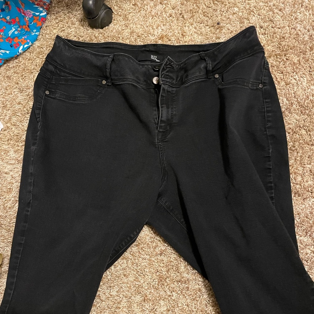 Denim black ‘jeggings’ 24w